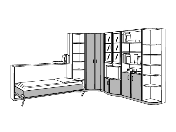 Schrankwand Vorschlag Ecke 4